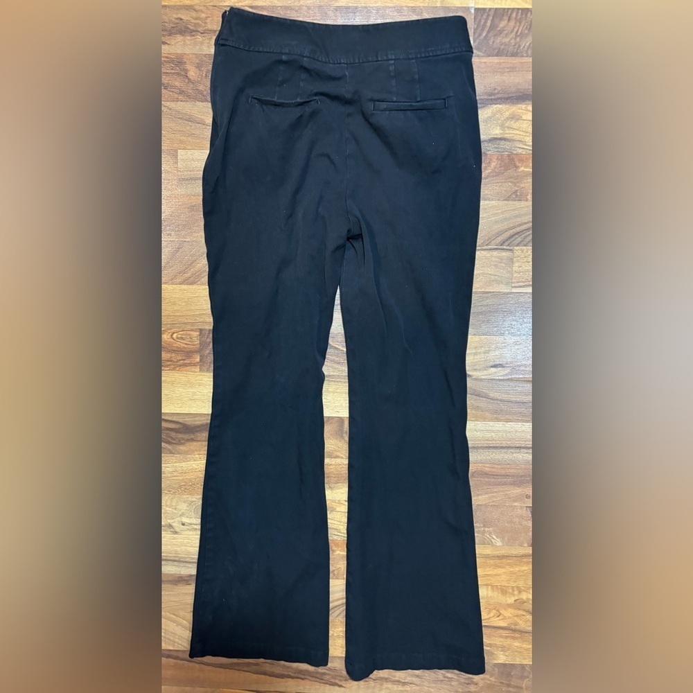 Maeve Anthropologie Black Flare Dress Pants Women’s 8 Pull On Work Trousers - Picture 2 of 7